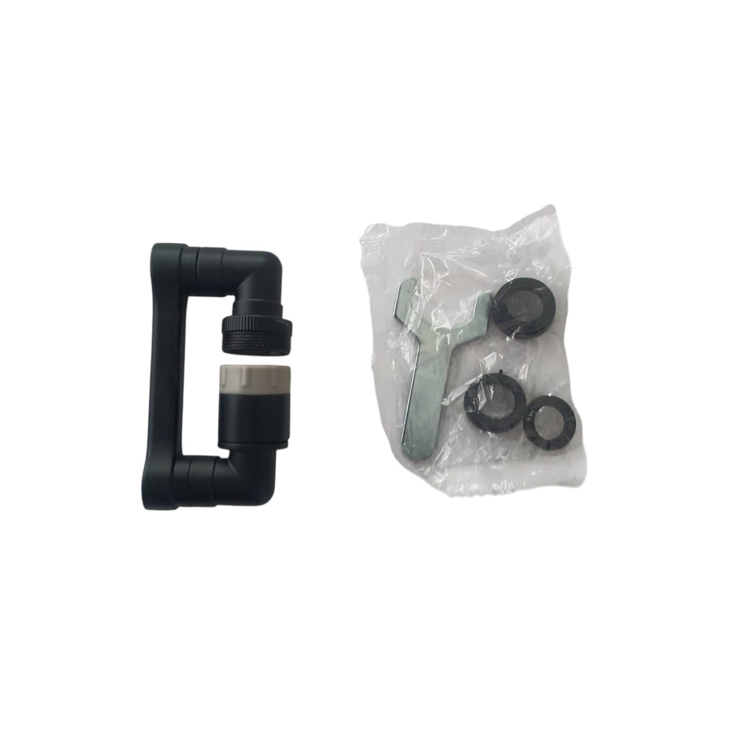 Extensie pivotanta pentru robinet, 2 moduri de pulverizare, Naimeed D6193, Negru