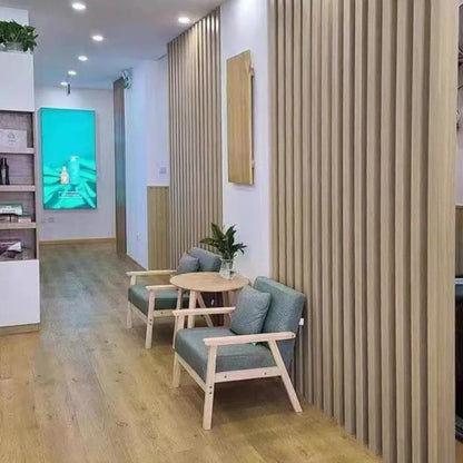 Set 5 profile Rectangular Decorativ Ranforsat WPC, Naimeed D6207, 260x10x5cm, Crem