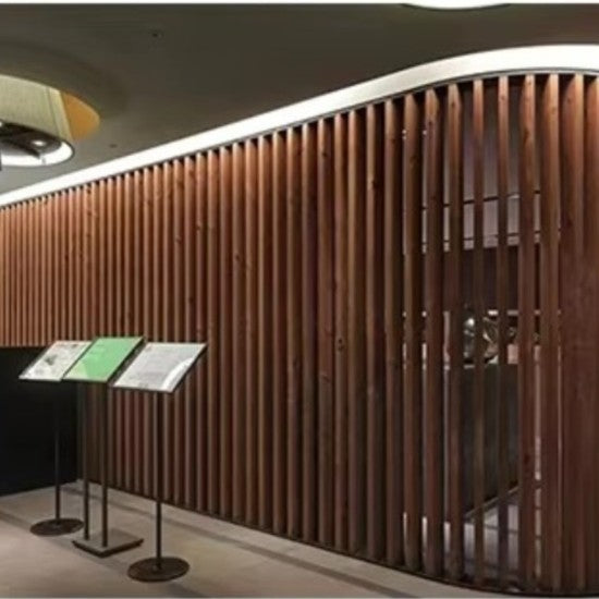 Set 5 profile Rectangular Decorativ Ranforsat WPC, Naimeed D6208, 260x10x5cm, Maro