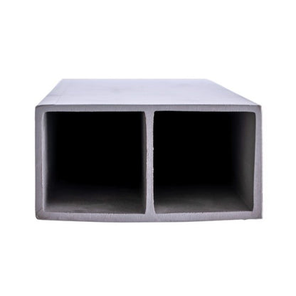 Set 5 profile Rectangular Decorativ Ranforsat WPC, Naimeed D6210, 260x10x5cm, Alb marmura