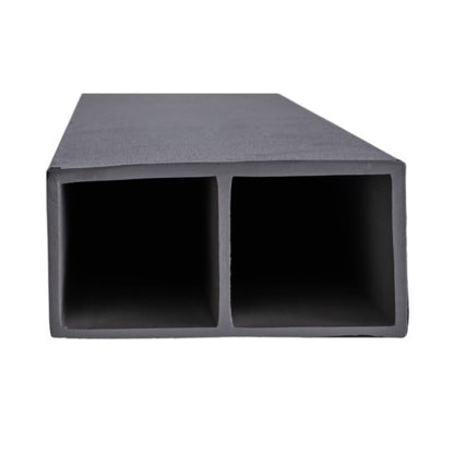 Set 5 profile Rectangular Decorativ Ranforsat WPC, Naimeed D6213, 260x10x5cm, Negru