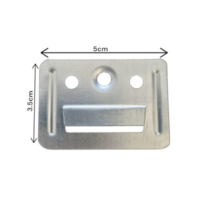 Clip de fixare pentru panou WPC, Naimeed D6229, 5x3.5cm, Gri