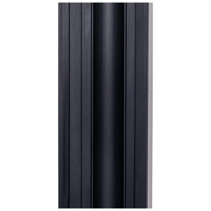 Set 5 panouri decorative, riflaj WPC, Naimeed D6227, 260x18x1.8cm, Negru