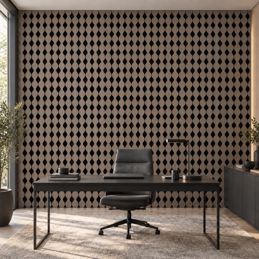 Panou riflaj acustic decorativ, MDF si pasla, Naimeed D6234, 240x30x1.8cm, Gri