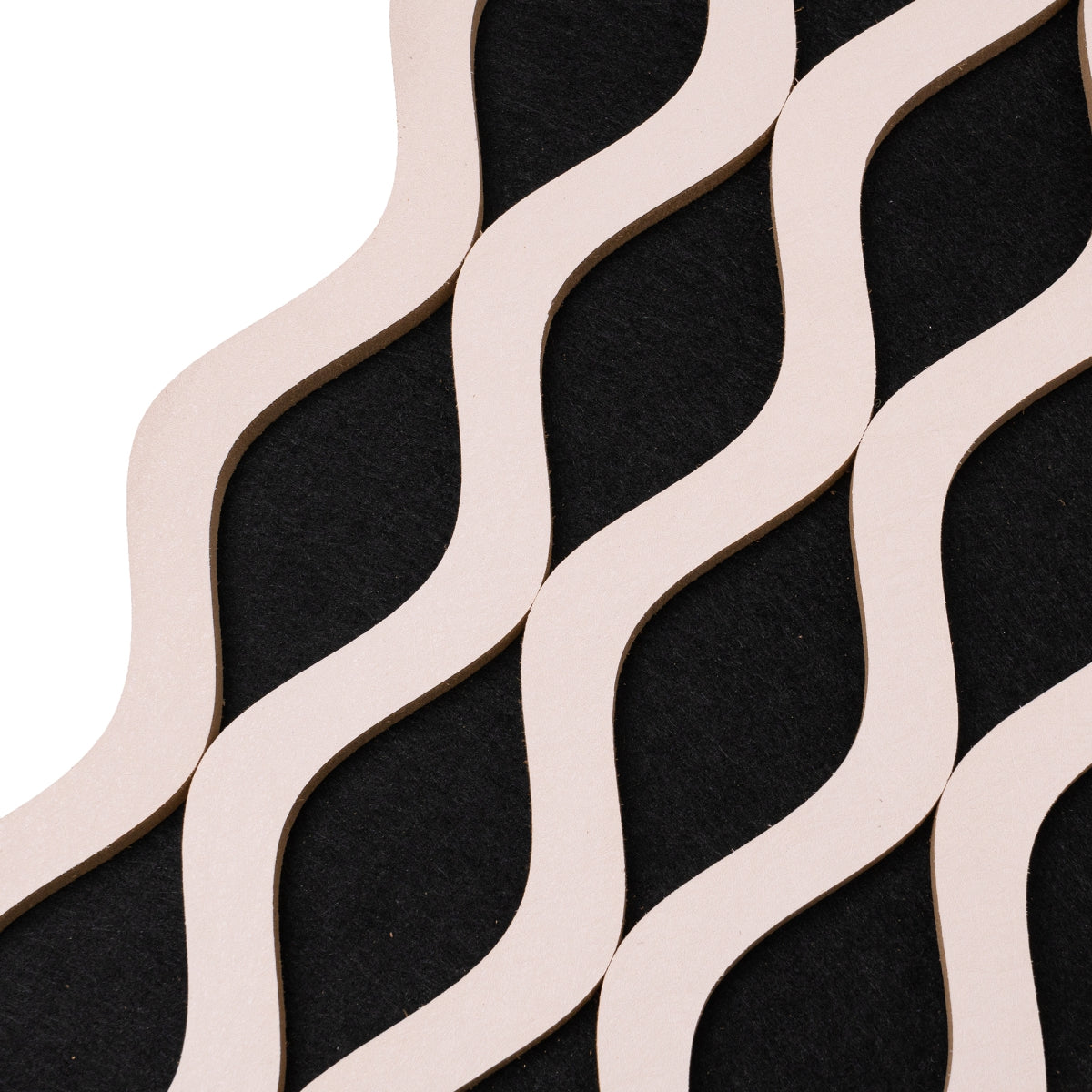 Panou riflaj acustic decorativ, MDF si pasla, Naimeed D6239, 240x30x1.8cm, Roz