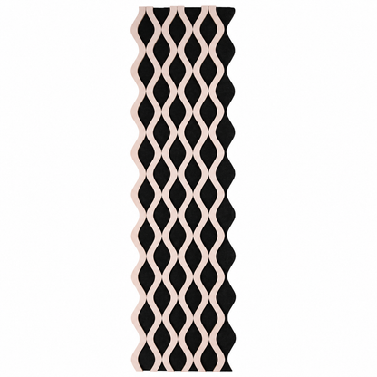 Panou riflaj acustic decorativ, MDF si pasla, Naimeed D6239, 240x30x1.8cm, Roz