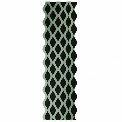 Panou riflaj acustic decorativ, MDF si pasla, Naimeed D6240, 240x30x1.8cm, Verde