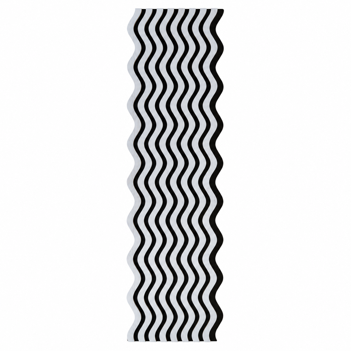 Panou riflaj acustic decorativ, MDF si pasla, Naimeed D6245, 240x30x1.8cm, Gri