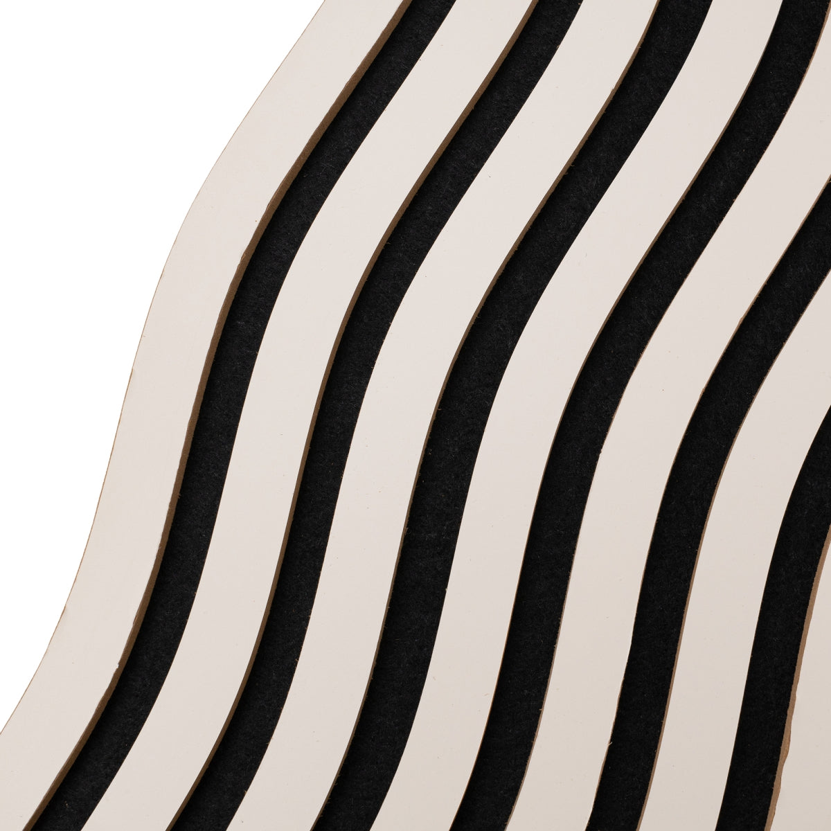Set 6 Panouri riflaj acustic decorativ, MDF si pasla, Naimeed D6247, 240x30x1.8cm, Gri