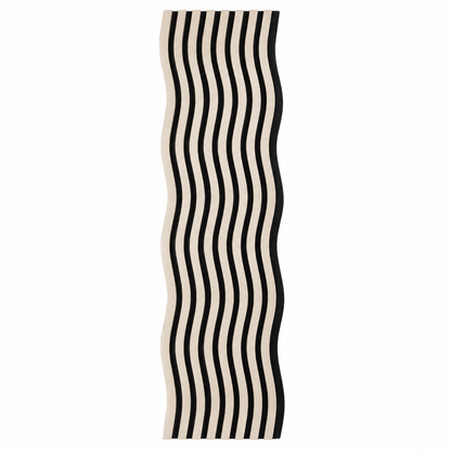 Panou riflaj acustic decorativ, MDF si pasla, Naimeed D6247, 240x30x1.8cm, Gri