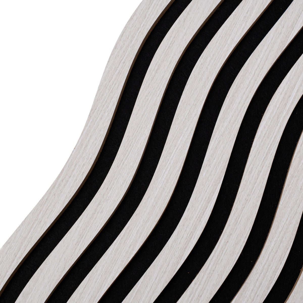 Panou riflaj acustic decorativ, MDF si pasla, Naimeed D6249, 240x30x1.8cm, Stejar Deschis