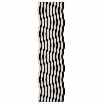 Panou riflaj acustic decorativ, MDF si pasla, Naimeed D6249, 240x30x1.8cm, Stejar Deschis