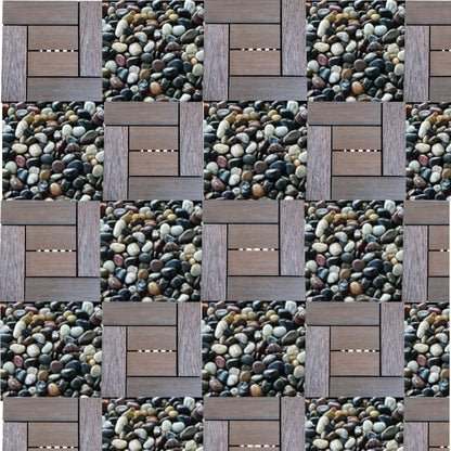 Dala deck terasa WPC, Naimeed D6253, 30x30x2cm, Maro