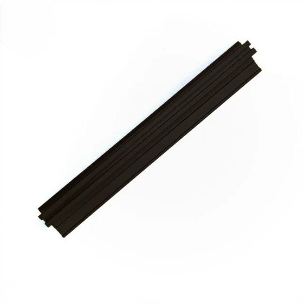 Set 3 profile cu canel, pentru imbinarea panourilor cristal carbon si carbune de bambus, Naimeed D6289, aluminiu, 300x0.5cm, Negru