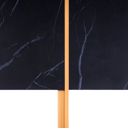 Set 3 profile tip H, pentru imbinarea panourilor cristal carbon si carbune de bambus, Naimeed D6299, aluminiu, 300x0.5cm, Auriu