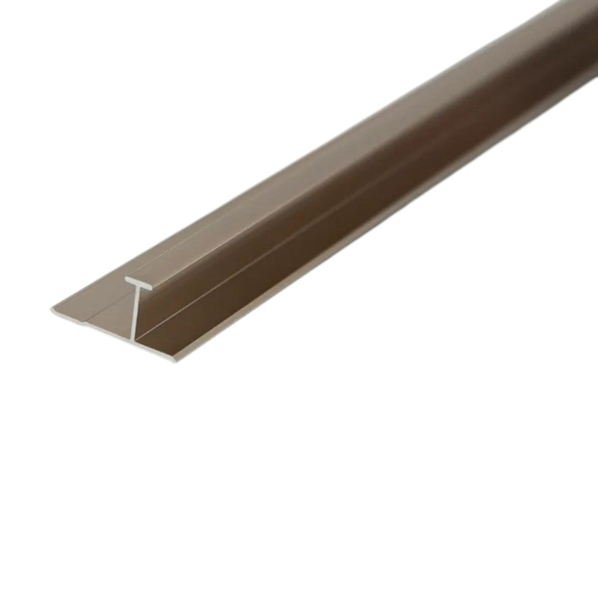 Set 3 profile tip H, pentru imbinarea panourilor cristal carbon si carbune de bambus, Naimeed D6300, aluminiu, 300x0.5cm, Bronz