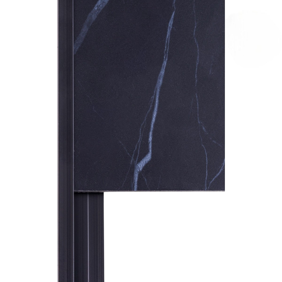 Set 3 profile aluminiu pentru finisarea panourilor cristal carbon si carbune de bambus, Naimeed D6307, 300x0.5cm, Negru