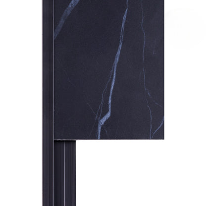 Set 3 profile aluminiu pentru finisarea panourilor cristal carbon si carbune de bambus, Naimeed D6307, 300x0.5cm, Negru