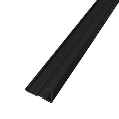 Set 3 profile aluminiu pentru finisarea panourilor cristal carbon si carbune de bambus, Naimeed D6307, 300x0.5cm, Negru