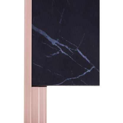 Set 3 profile aluminiu pentru finisarea panourilor cristal carbon si carbune de bambus, Naimeed D6309, aluminiu, 300x0.5cm, Bronz