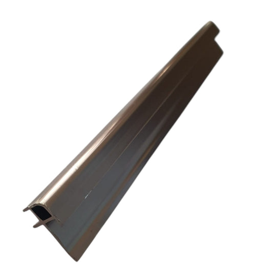 Set 3 profile de colt exterior, rotunjit, pentru imbinarea panourilor cristal carbon si carbune de bambus, Naimeed D6330, aluminiu, 300x0.5cm, Bronz