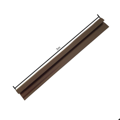 Set 3 profile de colt exterior, rotunjit, pentru imbinarea panourilor cristal carbon si carbune de bambus, Naimeed D6330, aluminiu, 300x0.5cm, Bronz