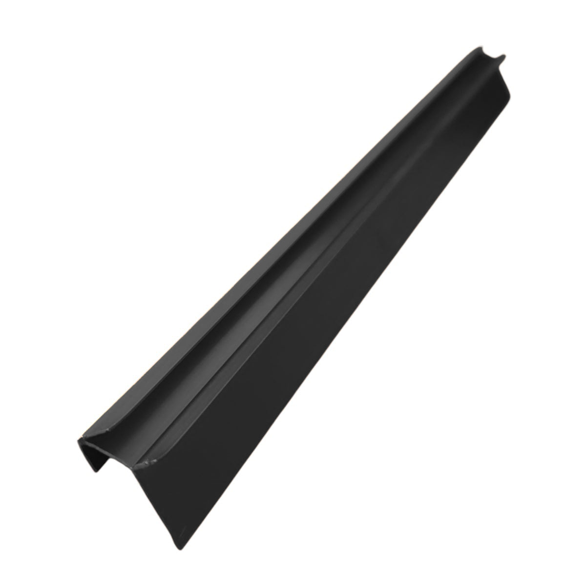 Set 3 profile de colt exterior, ascutit, pentru imbinarea panourilor cristal carbon si carbune de bambus, Naimeed D6331, aluminiu, 300x0.5cm, Negru