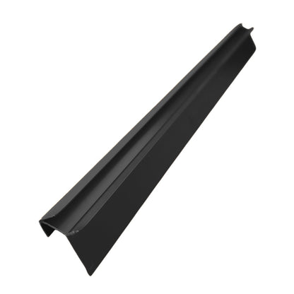 Set 3 profile de colt exterior, ascutit, pentru imbinarea panourilor cristal carbon si carbune de bambus, Naimeed D6331, aluminiu, 300x0.5cm, Negru