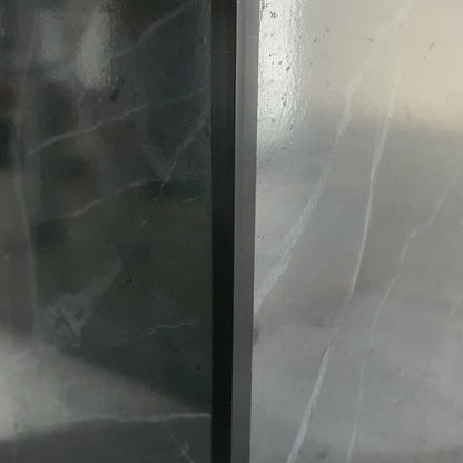 Set 3 profile de colt exterior, ascutit, pentru imbinarea panourilor cristal carbon si carbune de bambus, Naimeed D6331, aluminiu, 300x0.5cm, Negru