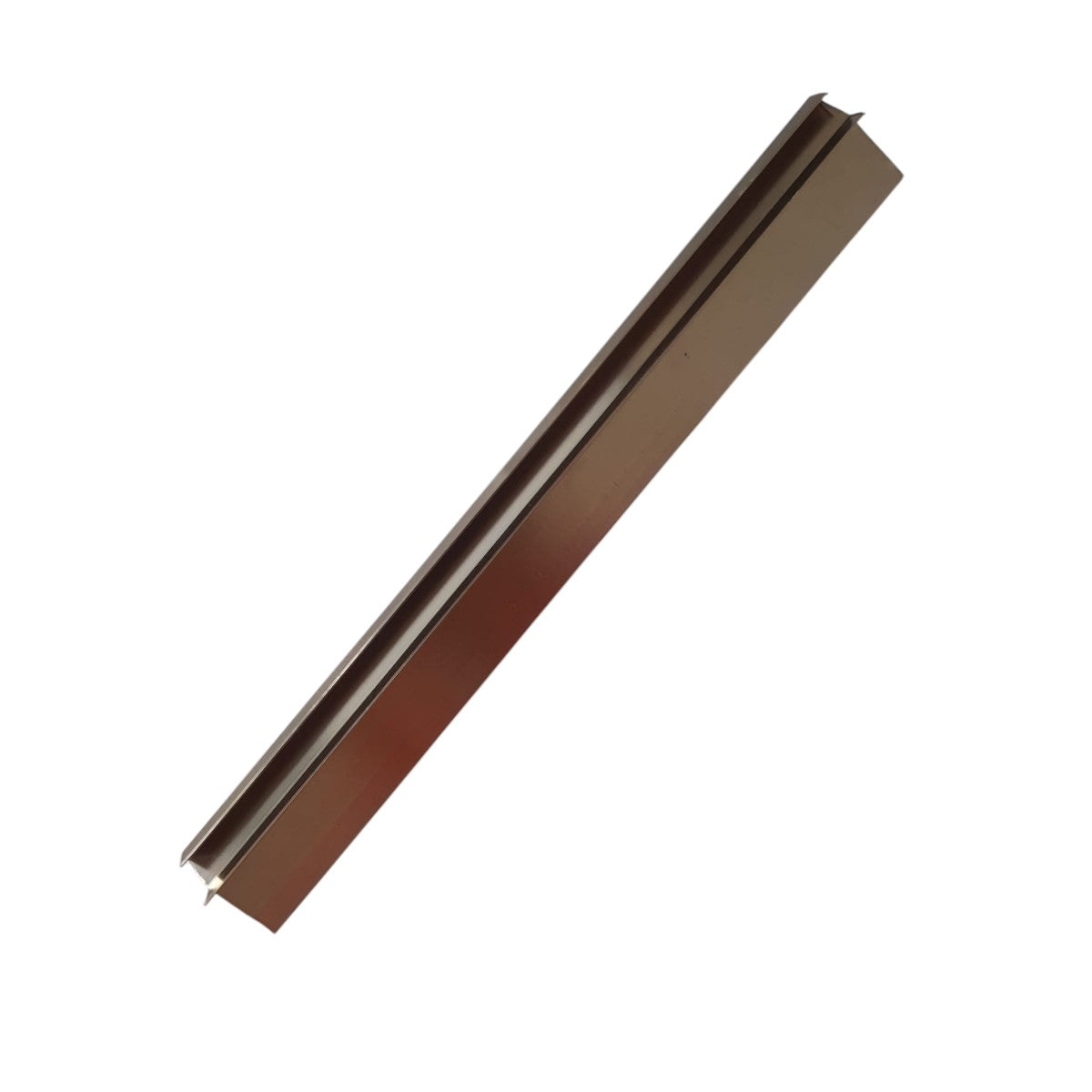 Set 3 profile de colt exterior, ascutit, pentru imbinarea panourilor cristal carbon si carbune de bambus, Naimeed D6333, aluminiu, 300x0.5cm, Bronz