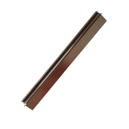 Set 3 profile de colt exterior, ascutit, pentru imbinarea panourilor cristal carbon si carbune de bambus, Naimeed D6333, aluminiu, 300x0.5cm, Bronz