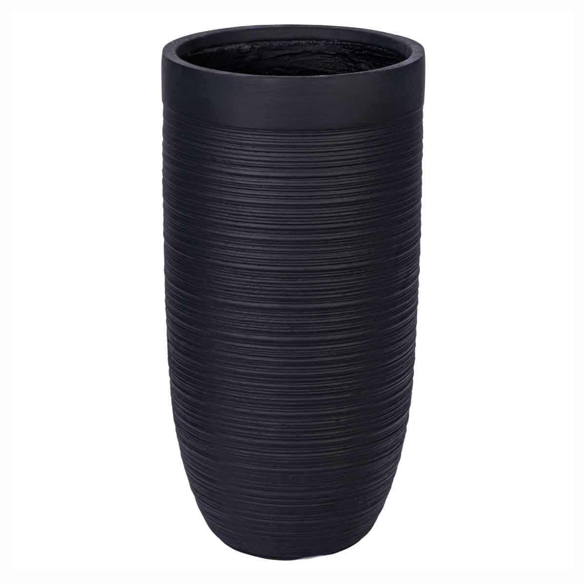 Ghiveci ecologic, Eco-friendly, Naimeed D6339, Mare, din materiale minerale, Negru, 75X41x41cm