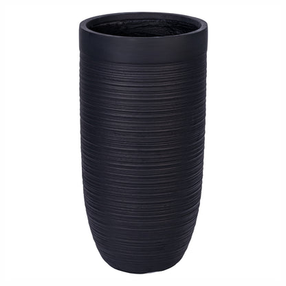 Ghiveci ecologic, Eco-friendly, Naimeed D6339, Mare, din materiale minerale, Negru, 75X41x41cm