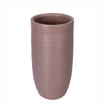 Ghiveci ecologic, Eco-friendly, Naimeed D6340, Mediu, din materiale minerale, Maro, 65x35x35cm