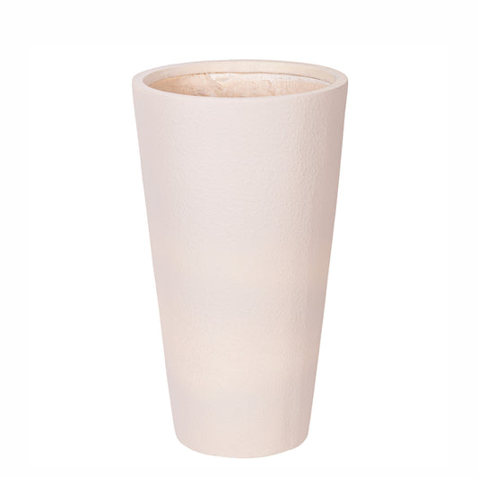 Ghiveci ecologic, Eco-friendly, Naimeed D6342, Mediu, din materiale minerale, Crem, 65x35x35cm