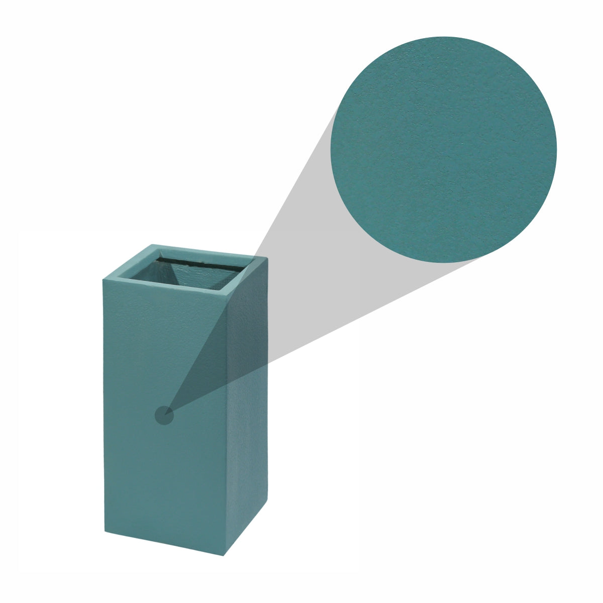 Ghiveci ecologic, Eco-friendly, Naimeed D6348, Mic, din materiale minerale, Verde, 55x26x26cm