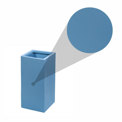 Ghiveci ecologic, Eco-friendly, Naimeed D6349, Mic, din materiale minerale, Albastru, 55x26x26cm