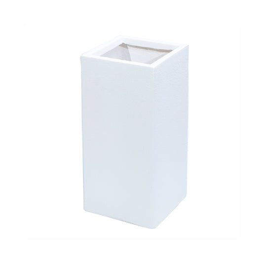 Ghiveci ecologic, Eco-friendly, Naimeed D6350, Mic, din materiale minerale, Alb, 55x26x26cm