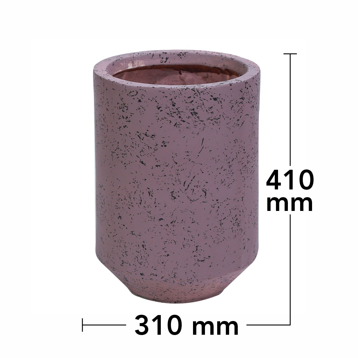 Ghiveci ecologic, Eco-friendly, Naimeed D6351, Mediu, din materiale minerale, Mov, 41x31x31cm