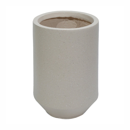 Ghiveci ecologic, Eco-friendly, Naimeed D6352, Mediu, din materiale minerale, Crem, 41x31x31cm
