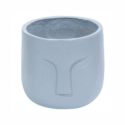 Ghiveci ecologic, Eco-friendly, Naimeed D6354, Mic, din materiale minerale, Gri, 28x25x25cm