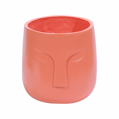 Ghiveci ecologic, Eco-friendly, Naimeed D6355, Mic, din materiale minerale, Portocaliu, 28x25x25cm