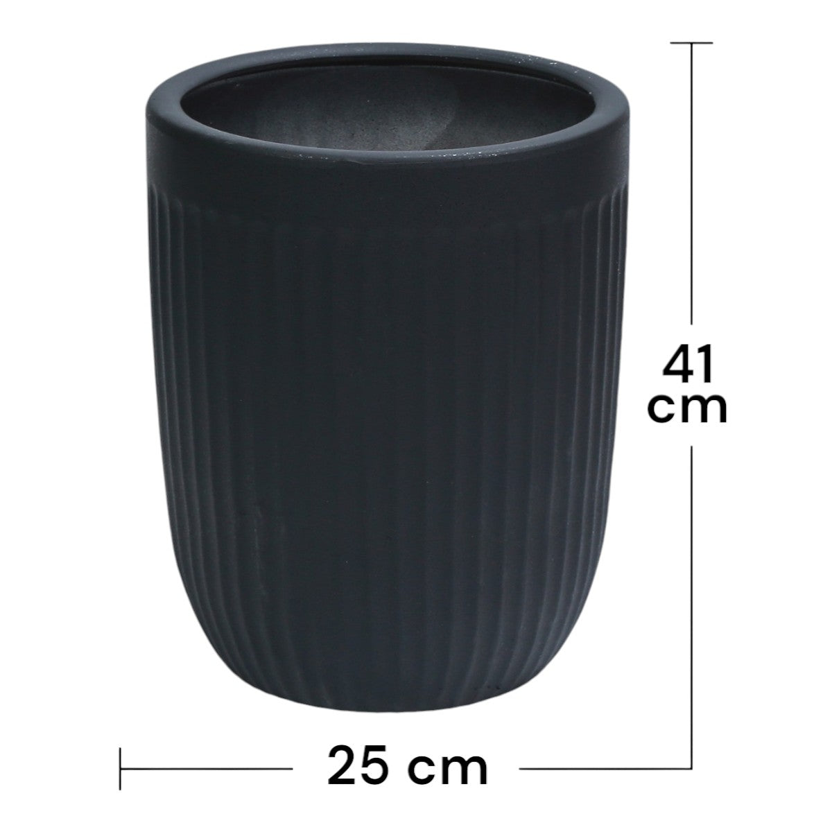 Ghiveci ecologic, Eco-friendly, Naimeed D6359, Mic , din materiale minerale, Alb, 44x32x32cm