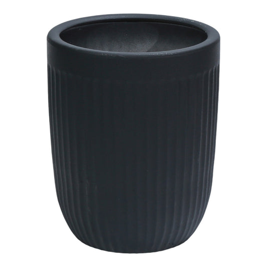 Ghiveci ecologic, Eco-friendly, Naimeed D6359, Mare, din materiale minerale, Negru, 48x40x40cm