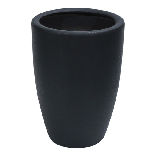 Ghiveci ecologic, Eco-friendly, Naimeed D6363, Mare, din materiale minerale, Negru, 48x39x39cm