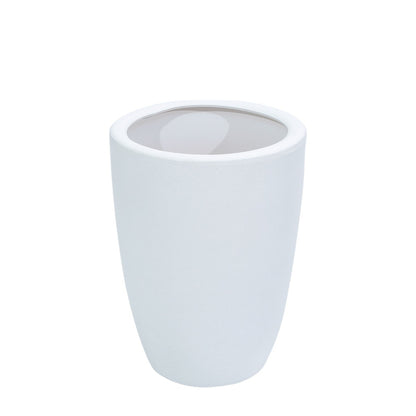 Ghiveci ecologic, Eco-friendly, Naimeed D6364, Mic, din materiale minerale, Alb, 39x24x24cm