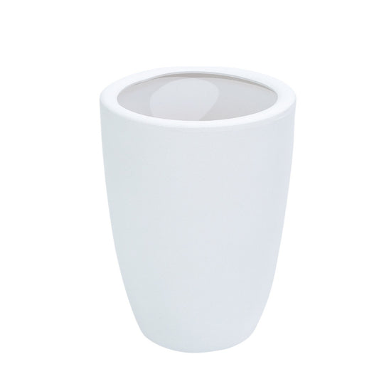 Ghiveci ecologic, Eco-friendly, Naimeed D6364, Mediu, din materiale minerale, Alb, 43x31x31cm