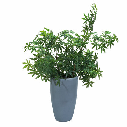 Ghiveci ecologic, Eco-friendly, Naimeed D6372, Mediu, din materiale minerale, Gri, 49,5x31x31cm