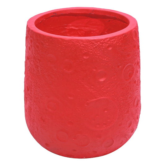 Ghiveci ecologic, Eco-friendly, Naimeed D6374, Mare, din materiale minerale, Rosu, 48x48x48cm