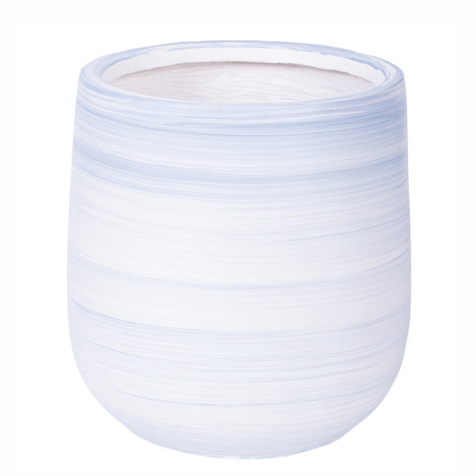 Ghiveci ecologic, Eco-friendly, Naimeed D6376, Mediu, din materiale minerale, Albastru, 37x30x30cm